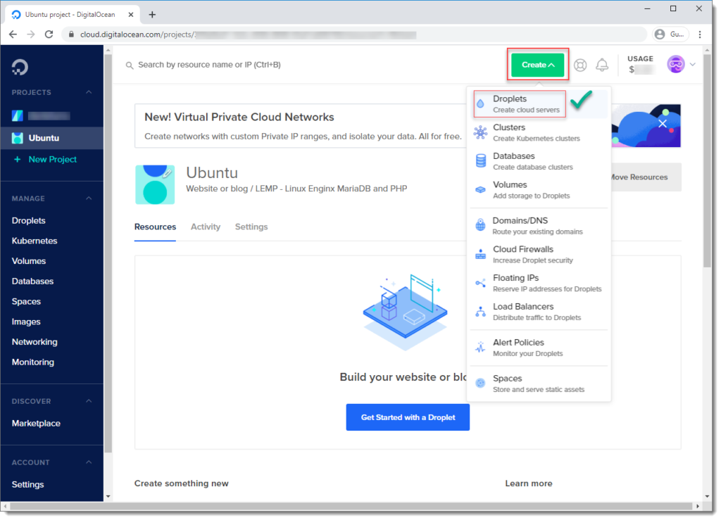 digital ocean ssh postico